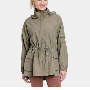 Women's Windbreaker Jacket - All in Motion Moss Olive Green XS Small